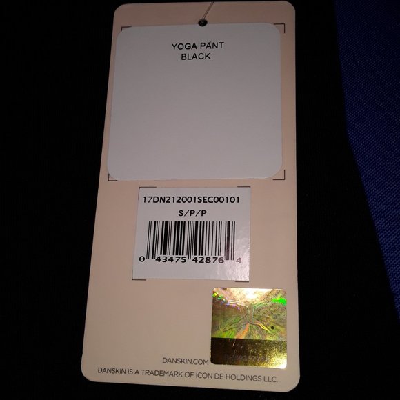 DANSKIN Black Style 2120 Small Yoga Pants NWT - Picture 3 of 8